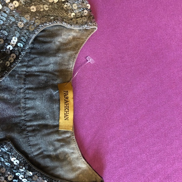 Farahkan sequin silverbeaded dress size XS, Small New! - Picture 10 of 10